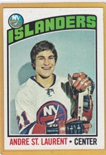 1976-77 TOPPS HOCKEY ANDRE ST LAURENT #29 ISLANDERS EX+ *A13850