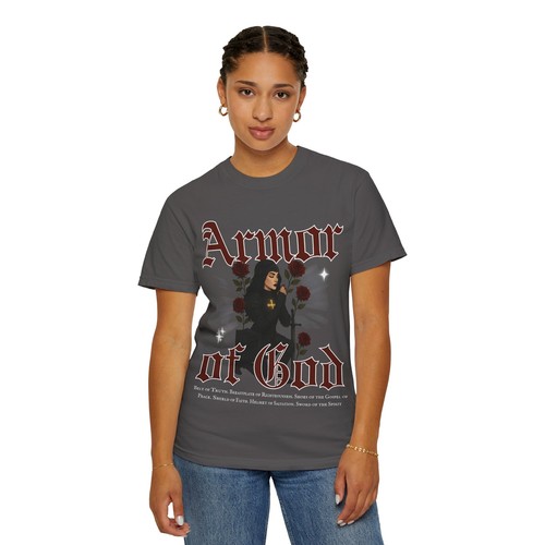 Armor of God T-shirt, Unisex Christian Shirt, Gothic Christian Graphic Tee - Picture 25 of 38