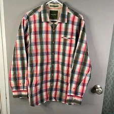 Tommy Bahama Mens L Island Modern Fit Long Sleeve Button Up 100% Cotton Shirt