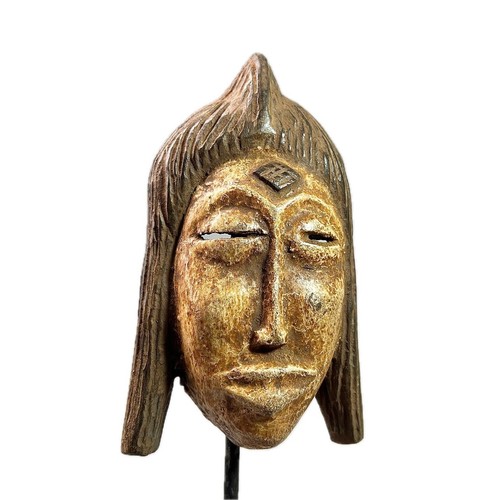 Splendida maschera africana vintage Baoulé, maschera arte africana decorazione casa-1174 - Foto 14 di 24