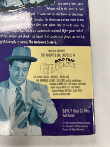 Abbott and Costello VHS Lot Meet Frankenstein (Pre-owned) Hold That Ghost (New) - Picture 7 of 18
