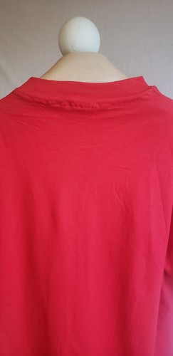 Vintage Levi's Shirt Men Extra Large Red Single Stitch 90s 'BUTTON YOUR FLY' 501 - Picture 6 of 9
