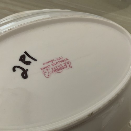 2- Syracuse China Briarcliff Federal Shape 10.5" Oval Vegetable Serving Bowls - Picture 7 of 7