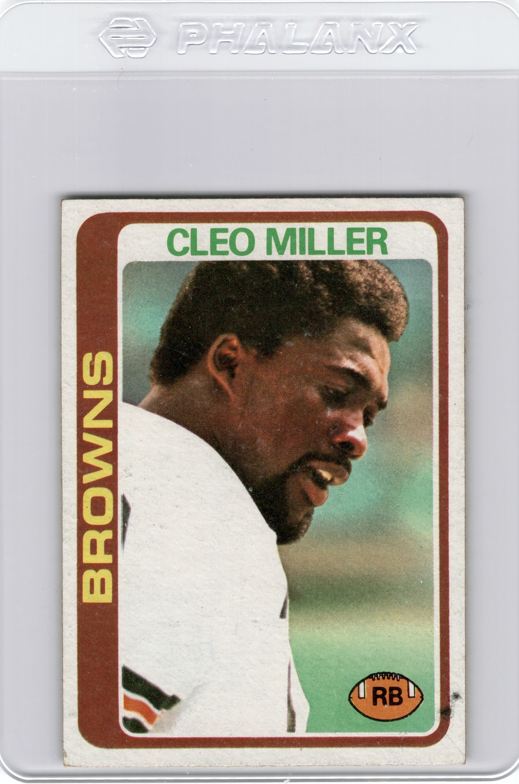 1978 Topps #394 Cleo Miller Cleveland Browns NFL Vintage Football Card