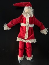 Vintage Signed Collectible Stuffed Christmas Santa Claus