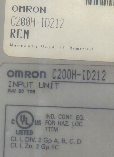 OMRON C200H-ID212 Eingangsmodul 24VDC, brandneu, versiegelte Verpackung - Bild 4 von 4