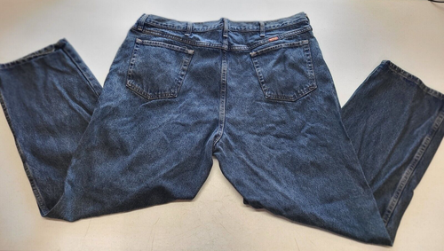 Rustler Mens Size 44x30 Straight Leg Denim Blue Jeans 100% Cotton - Picture 2 of 5
