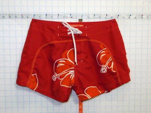 red beach shorts womens