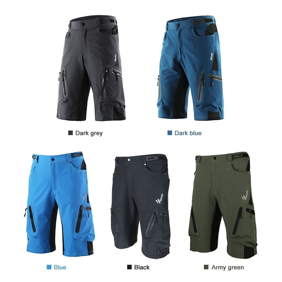 Pantalones cortos de ciclismo para hombres para deportes al aire libre bicicleta de montaña ropa transpirable ajuste suelto