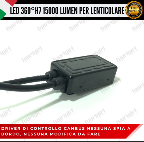 KIT FULL LED H7 LENTICOLARI KAWASAKI NINJA 636 ZX-6R 2013 2016 100% NO ERRORE - Imagen 8 de 12
