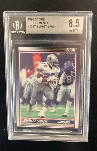 1990 Emmitt Smith Score Supplemental Rookie #101T Graded BGS 8.5 *Dallas Cowboys