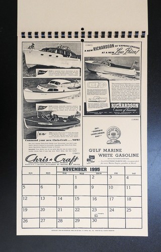 Calendario histórico Hang-Ups 1995 edición de coleccionista de barcos de colección 11”X17” - Imagen 12 de 15