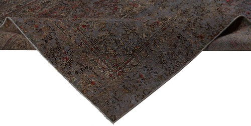 Tapis Persan Vintage Relief Fait Main 276x179 Cm - Orient, Tapis, Tapis - Picture 9 of 14