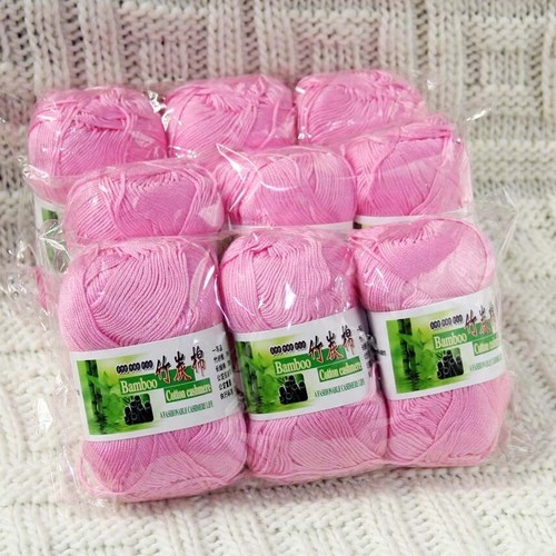 Sale 9BallsX50gr Bamboo Cotton Baby Blankets Hand Knitting Crochet Yarn 30 - Picture 2 of 24