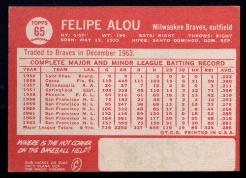 1964 Topps Baseball Card Commons and Stars - PICK YOUR CARD - Quantity Discount - Picture 119 of 471