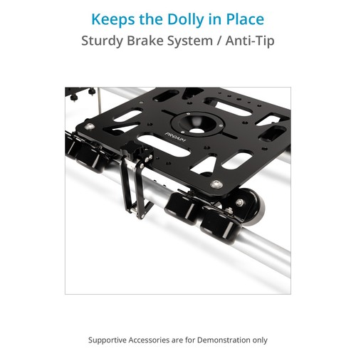 Cámara de video/película Proaim Breeza Dolly Deslizante con extremos de pista | 100 kg/220 lb - Imagen 5 de 10