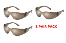 Gateway Safety 466-M StarLite Mocha Lens Safety Glasses - 3 Pair Pack