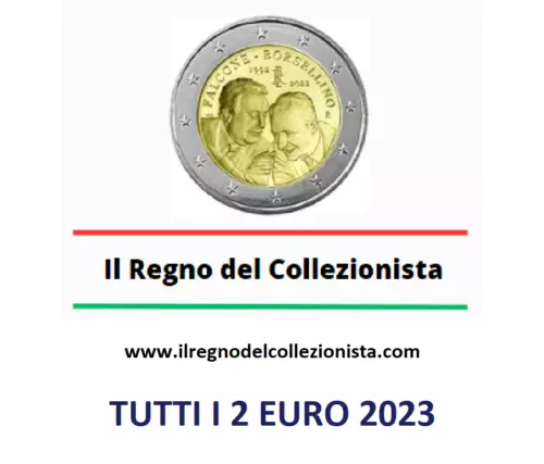 TUTTI I 2 EURO 2023 FDC - NOVITA' 2023 - COMMEMORATIVI