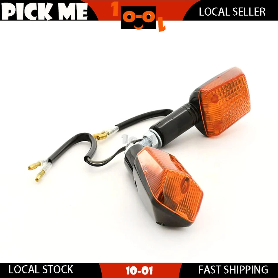 Pair Turn Signal Lights Indicators LONG STEM Fit SUZUKI GS500 2001 2002 - Imagem 2 de 3