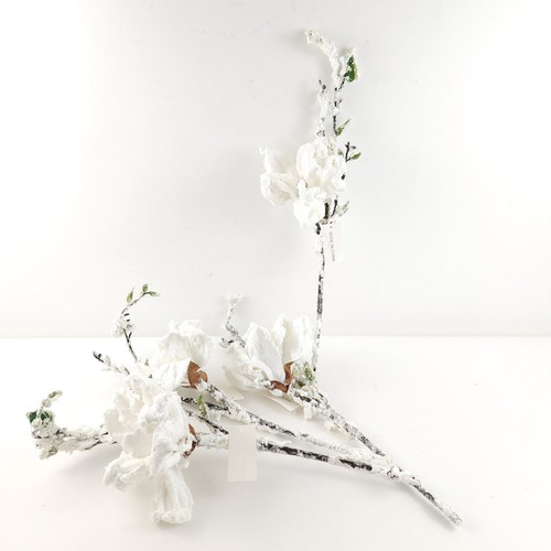 4er Set verschneite Magnolien Plektren von Valerie Home Blumendekor - Bild 2 von 11