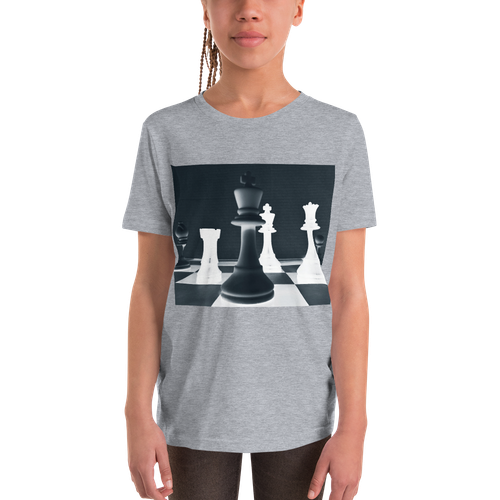 "Camiseta de ajedrez juvenil unisex manga corta ""Diseño maestro de ajedrez" - Imagen 5 de 11