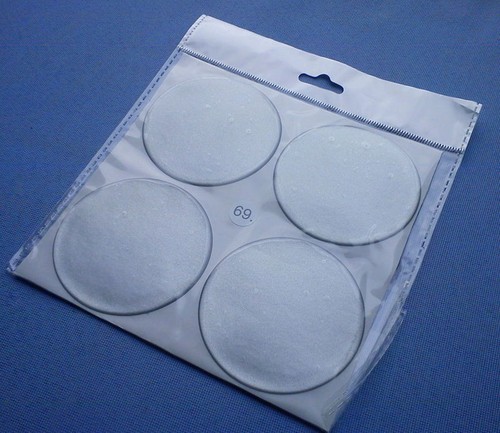 4x silver emblems for hub caps rim lids 69 mm silicone sticker 3D 1332 - Picture 3 of 6