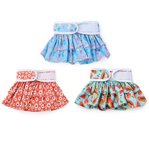 Dog Menstrual Nappy Pants Reusable Heat Incontinence Menstrual Sanitary Diaper - Picture 2 of 9