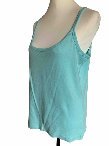 Originals Womens Camisole Top Size 20-22 Green Cotton Lightweight Stretch Tank - Picture 3 of 6