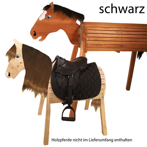 L-Sport Sattel für kleines Holzpferd Spielpferd Stehpferd Set mit Schabracke - Bild 2 von 8