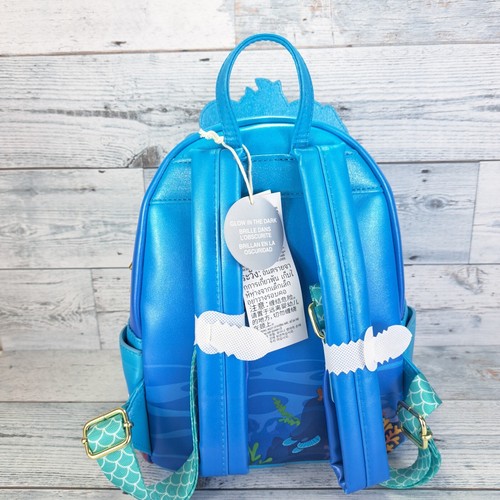 Disney Parks Loungefly Little Mermaid 35th Anniversary Glow Rucksack 2024 - NEU - Bild 2 von 5