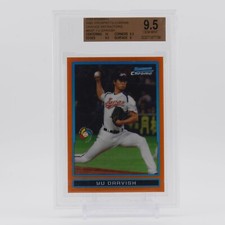 2009 Bowman Chrome WBC Orange Refractor #BCW1 Yu Darvish /25 - BGS 9.5