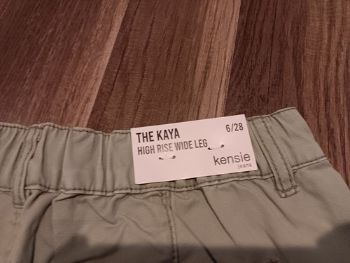 Kensie jeans The Kaya wide leg light beige Pants Women's Size 6/28 (28X31) NWT - Picture 10 of 11