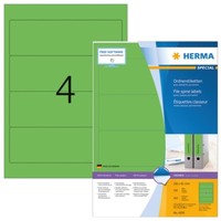 Herma 4299 Ordneretiketten A4 192X61 Mm GrüN Papier Matt Blickdicht 400 St.