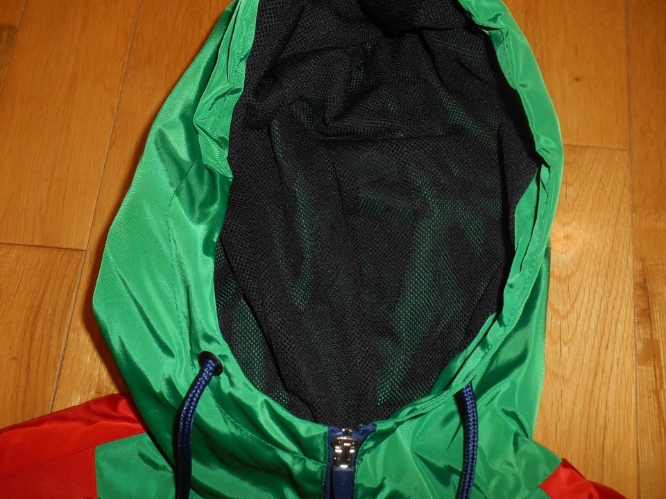 New Le TIGRE LT 1/2 Zipper Color Block Pullover Hooded Windbreaker Jacket Mens S - Image 3 of 4