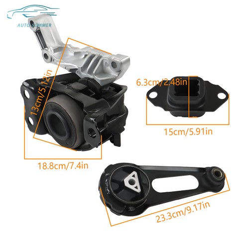 For Nissan Versa 2012-2019 Versa Note 1.6L 3× Engine Motor & Transmission Mount - Foto 2 di 13