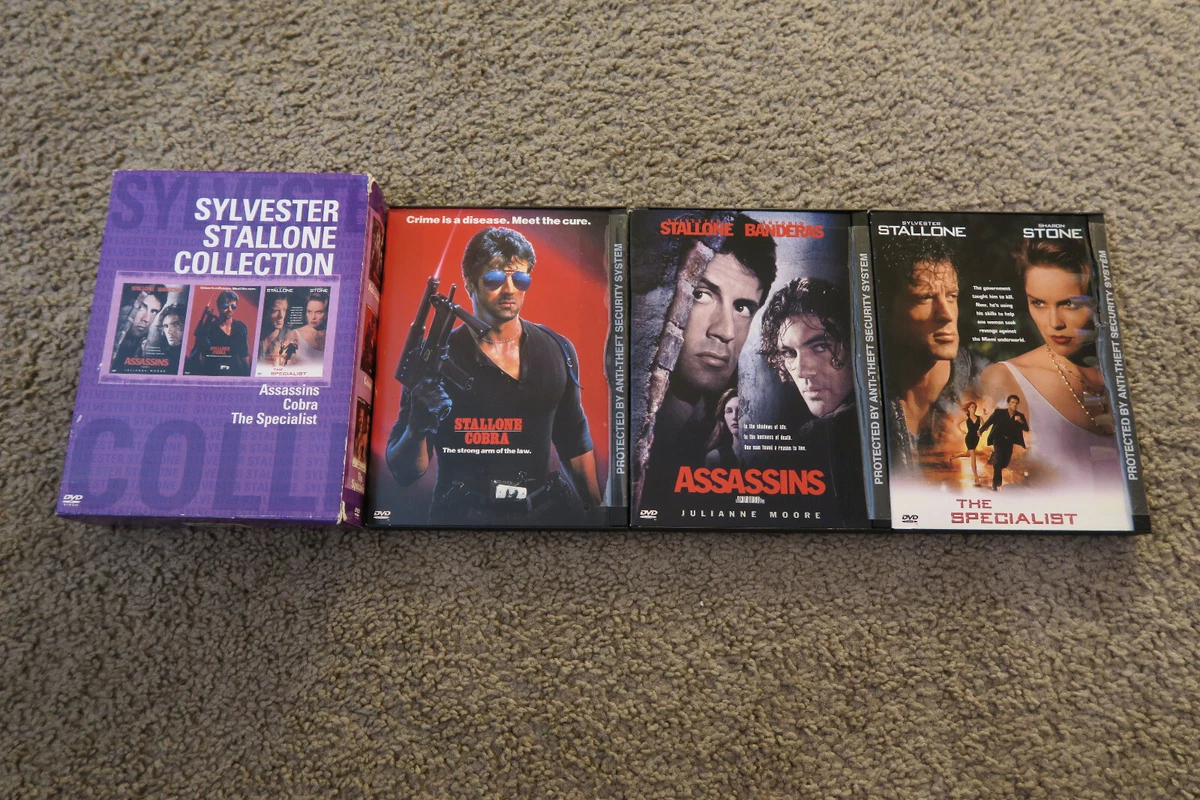 SYLVESTER STALLONE COLLECTION 3 Movies Assassins Cobra The Specialist DVD