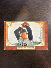 1955 BOWMAN MARV GRISSOM ROOKIE CARD #123 VG-EX OR BETTER *Hot Corner Vintage* B