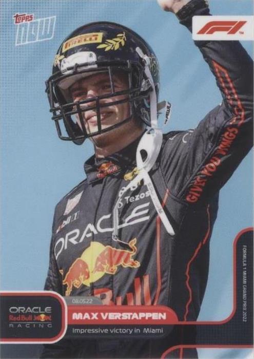 2022 Topps Now F1 - Max Verstappen #017 - 1 of 1