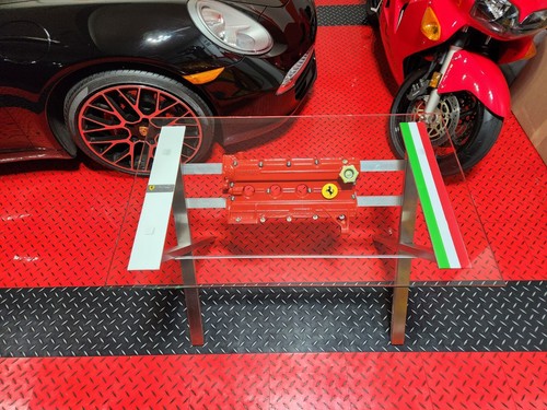 Ferrari 308 Mondial V8 right side engine valve Table - Handcrafted Unique - Picture 1 of 14