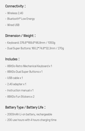 8BitDo Retro Mechanical Keyboards - N Edition - Picture 13 of 15