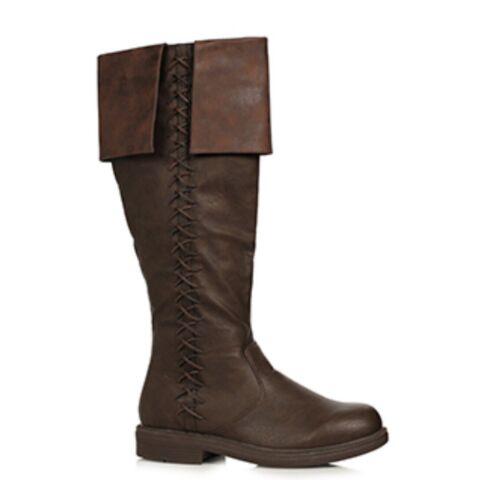 Black English Royal King Witcher Renaissance Fair Medieval Knight Costume Boots - Picture 3 of 3