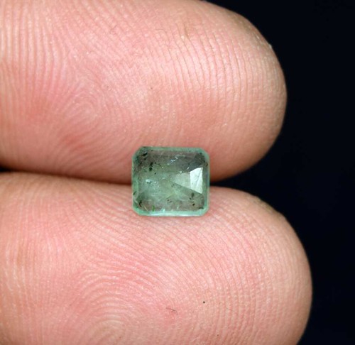 Esmeralda de Zambia corte octágono brillante 1,05 quilates Gemas de esmeralda de Zambia 100 % naturales - Imagen 4 de 4