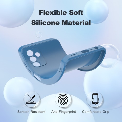 For Samsung Galaxy A14 A54 A15 5G Case Liquid Silicone Cover/Screen Protector - Picture 40 of 70