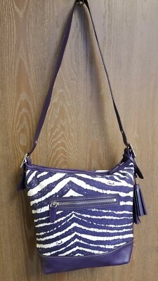 w/COA - COACH Legacy Zebra Print Zip Duffle Bag #23410 w/COA - COACH Legacy Zebra Print Zip Duffle Bag #23410
