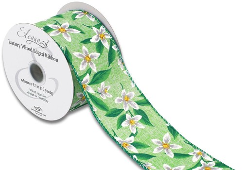 Easter Spring Summer Ribbon Wired Edge Ribbon 63mm wide 1 to 9.1m long Sunflower - Picture 28 of 51