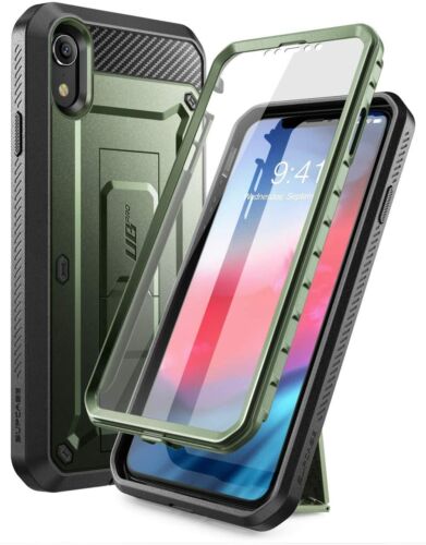 SUPCASE Fullbody Rugged Kickstand Case with Screen Hard Cover for iPhone XR 6.1" - Picture 2 of 31