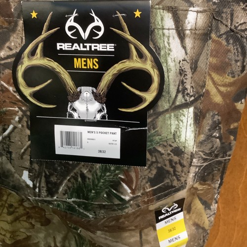 RealTree Mens Size W38x32L Canvas Twill Pants Hunting Fishing AP Country CamoNew - Picture 5 of 7