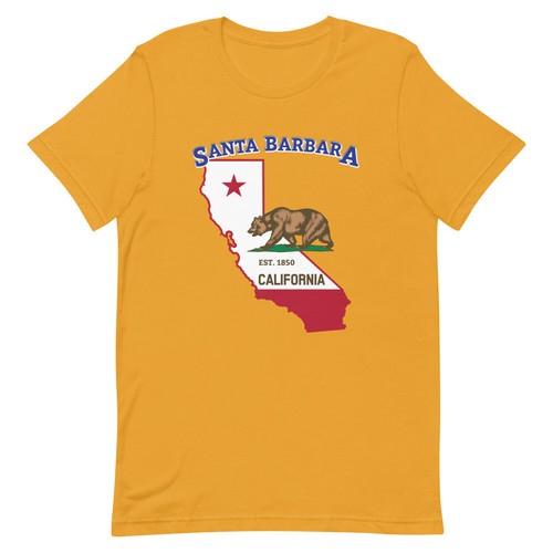 Santa Barbara California Home Town Pride Native City-State Souvenir Tee T-Shirt - Picture 10 of 15