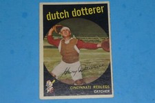 DUTCH DOTTERER - CINCINNATI REDS CATCHER - 1959 TOPPS BASEBALL CARD - #288