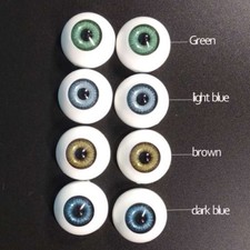 SEL10 Dollmore Optical Half Round Acrylic Eyes MSD 1//4 BJD 14mm